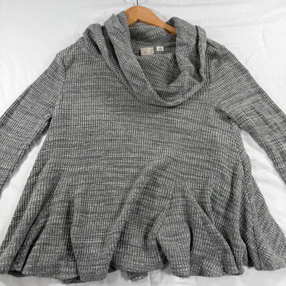 Anthropologie 9-H15 StCL Postmark Cowl Neck Sweater Gray Women's Small